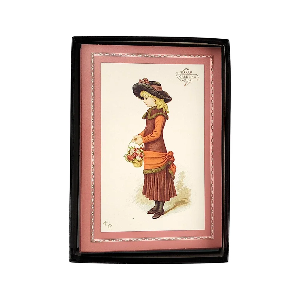 Boxed Kate Greenaway Hallmark Historical Collection Assorted Note Cards